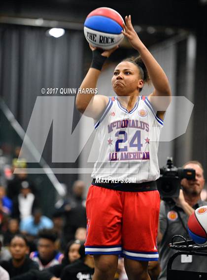 Thumbnail 2 in McDonald's All American Games (Girls 3-Point Shootout) photogallery.