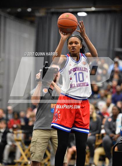 Thumbnail 2 in McDonald's All American Games (Girls 3-Point Shootout) photogallery.