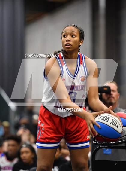 Thumbnail 2 in McDonald's All American Games (Girls 3-Point Shootout) photogallery.
