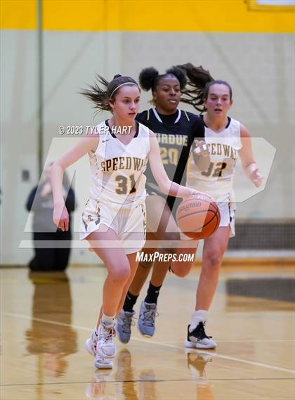 Thumbnail 3 in Purdue Polytechnic vs. Speedway (IHSAA 3A Sectional Semi-Final) photogallery.
