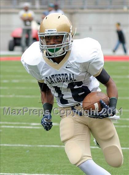 Thumbnail 3 in Indianapolis Cathedral vs. Centerville (Kirk Herbstreit National Kickoff Classic) photogallery.
