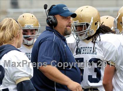 Thumbnail 1 in Indianapolis Cathedral vs. Centerville (Kirk Herbstreit National Kickoff Classic) photogallery.