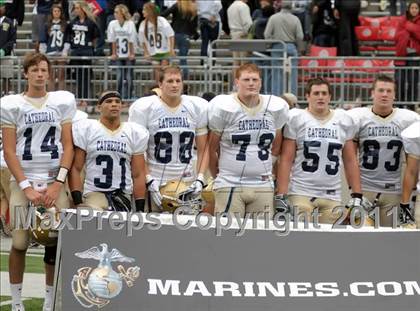 Thumbnail 2 in Indianapolis Cathedral vs. Centerville (Kirk Herbstreit National Kickoff Classic) photogallery.