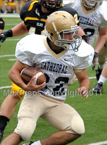 Thumbnail 2 in Indianapolis Cathedral vs. Centerville (Kirk Herbstreit National Kickoff Classic) photogallery.