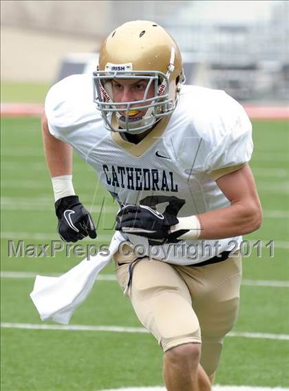 Thumbnail 3 in Indianapolis Cathedral vs. Centerville (Kirk Herbstreit National Kickoff Classic) photogallery.