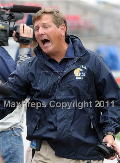 Thumbnail 2 in Indianapolis Cathedral vs. Centerville (Kirk Herbstreit National Kickoff Classic) photogallery.