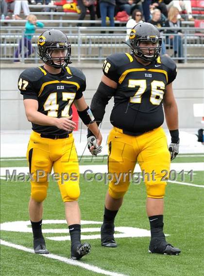 Thumbnail 1 in Indianapolis Cathedral vs. Centerville (Kirk Herbstreit National Kickoff Classic) photogallery.