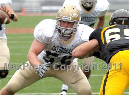Thumbnail 1 in Indianapolis Cathedral vs. Centerville (Kirk Herbstreit National Kickoff Classic) photogallery.