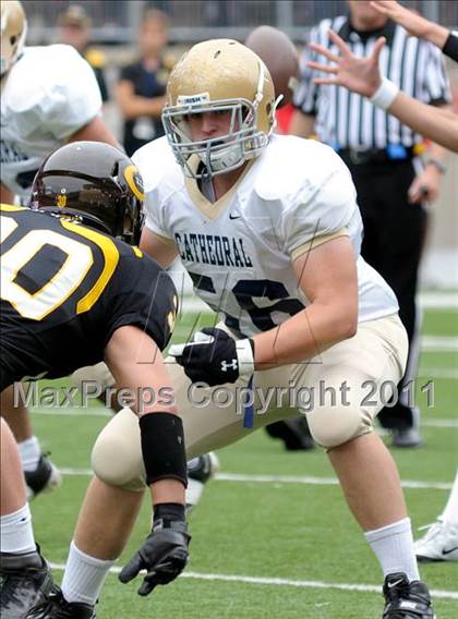 Thumbnail 2 in Indianapolis Cathedral vs. Centerville (Kirk Herbstreit National Kickoff Classic) photogallery.