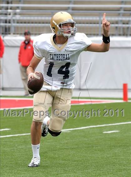 Thumbnail 3 in Indianapolis Cathedral vs. Centerville (Kirk Herbstreit National Kickoff Classic) photogallery.