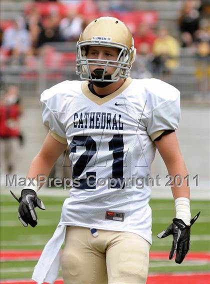 Thumbnail 3 in Indianapolis Cathedral vs. Centerville (Kirk Herbstreit National Kickoff Classic) photogallery.