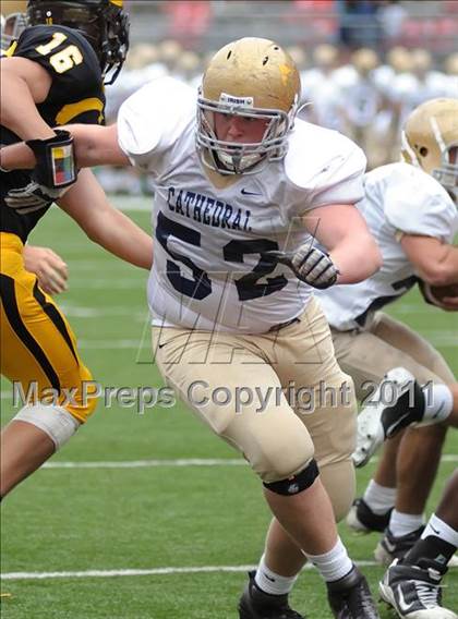 Thumbnail 2 in Indianapolis Cathedral vs. Centerville (Kirk Herbstreit National Kickoff Classic) photogallery.