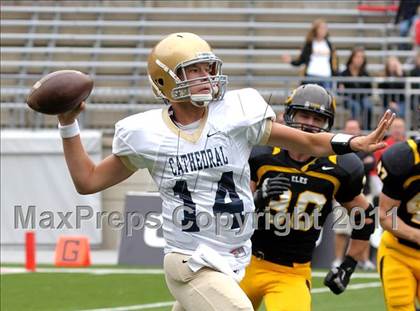 Thumbnail 1 in Indianapolis Cathedral vs. Centerville (Kirk Herbstreit National Kickoff Classic) photogallery.