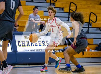 Thumbnail 1 in Sherman Oaks CES vs Bishop Diego (Santa Barbara Holiday Classic) photogallery.
