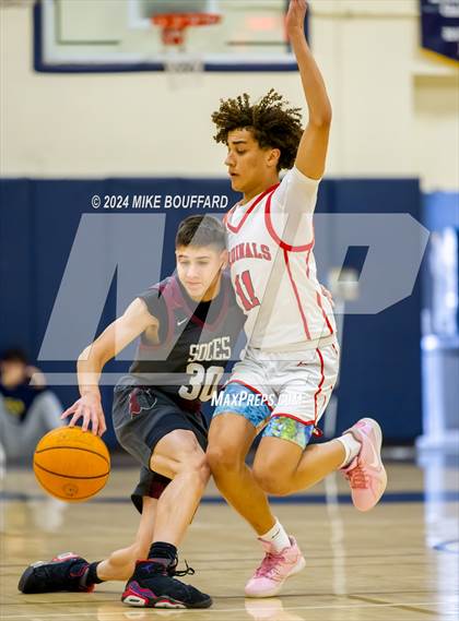 Thumbnail 2 in Sherman Oaks CES vs Bishop Diego (Santa Barbara Holiday Classic) photogallery.
