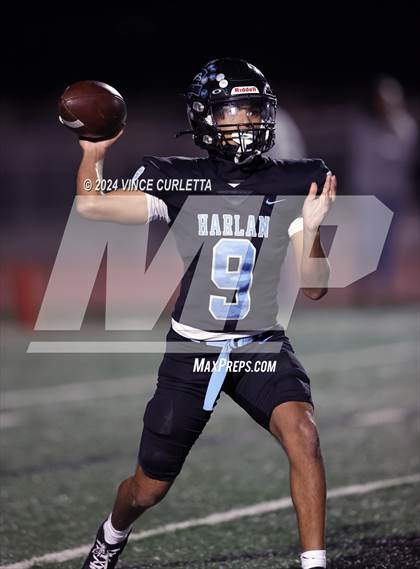 Thumbnail 1 in Harlan vs. Dripping Springs (UIL 6A Football Area Playoff) photogallery.
