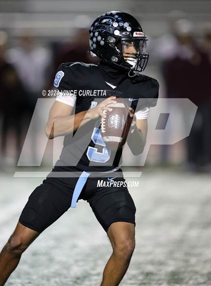 Thumbnail 2 in Harlan vs. Dripping Springs (UIL 6A Football Area Playoff) photogallery.