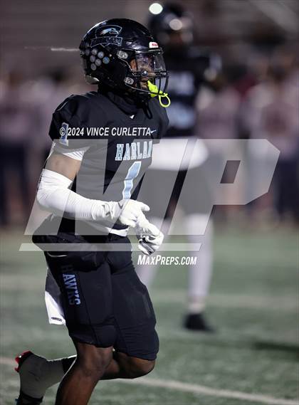 Thumbnail 1 in Harlan vs. Dripping Springs (UIL 6A Football Area Playoff) photogallery.