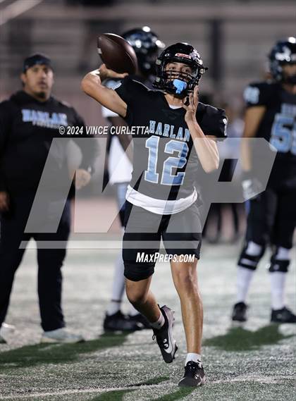 Thumbnail 3 in Harlan vs. Dripping Springs (UIL 6A Football Area Playoff) photogallery.