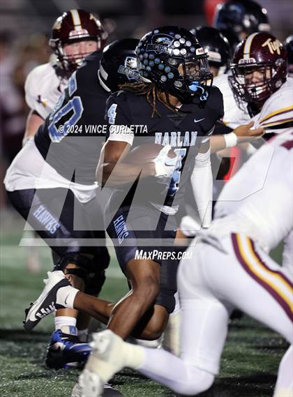 Thumbnail 1 in Harlan vs. Dripping Springs (UIL 6A Football Area Playoff) photogallery.