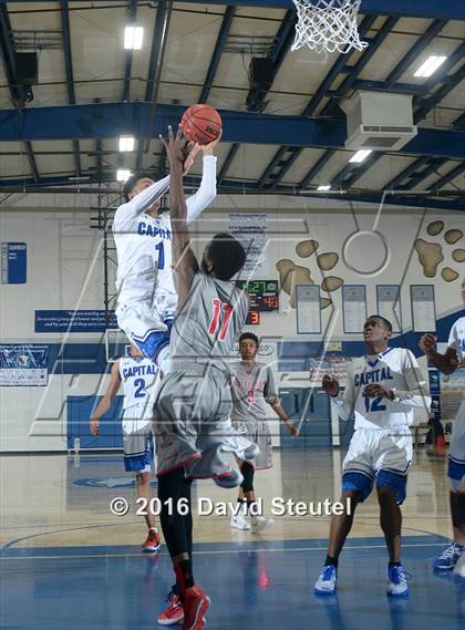 Thumbnail 2 in Patterson @ Capital Christian (CIF SJS D3 Playoff) photogallery.