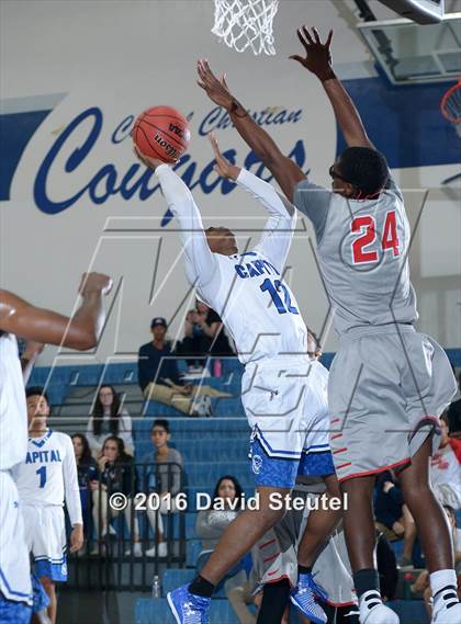 Thumbnail 2 in Patterson @ Capital Christian (CIF SJS D3 Playoff) photogallery.