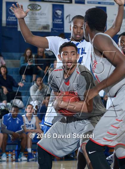 Thumbnail 3 in Patterson @ Capital Christian (CIF SJS D3 Playoff) photogallery.