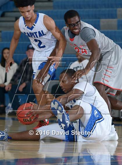 Thumbnail 3 in Patterson @ Capital Christian (CIF SJS D3 Playoff) photogallery.