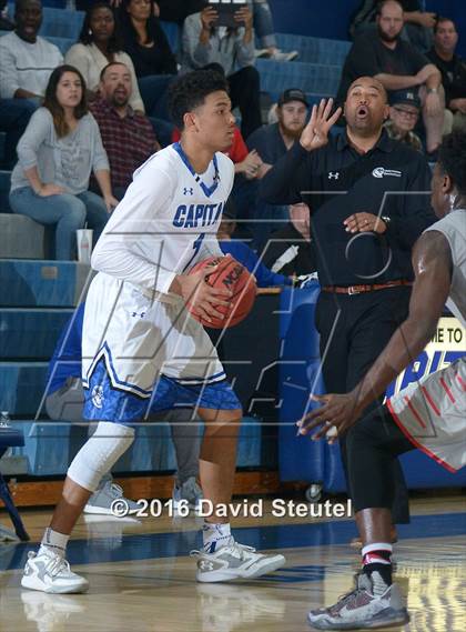Thumbnail 1 in Patterson @ Capital Christian (CIF SJS D3 Playoff) photogallery.