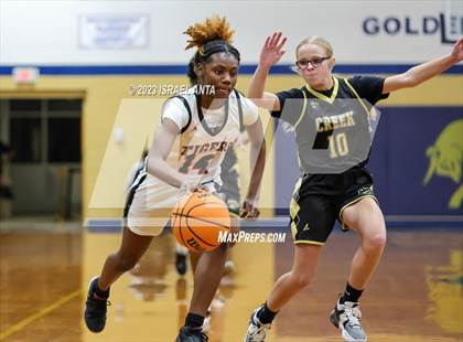 Thumbnail 1 in Gray's Creek vs. South View (2023 Cumberland County Schools Holiday Classic Tournament) photogallery.