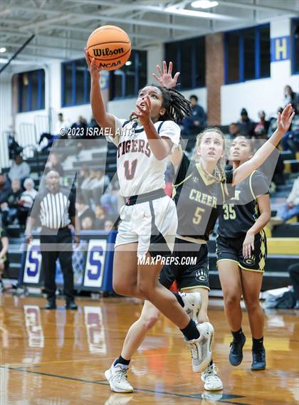 Thumbnail 3 in Gray's Creek vs. South View (2023 Cumberland County Schools Holiday Classic Tournament) photogallery.