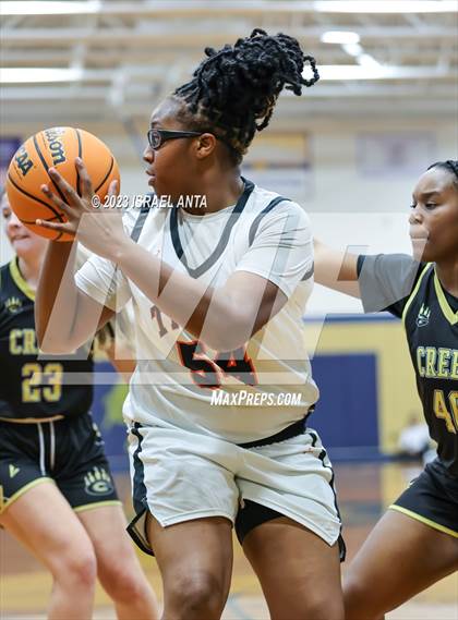 Thumbnail 2 in Gray's Creek vs. South View (2023 Cumberland County Schools Holiday Classic Tournament) photogallery.