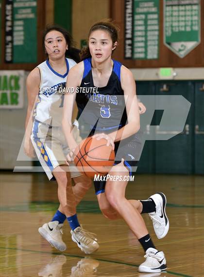 Thumbnail 1 in Davis vs. Presentation (St. Mary's Stockton MLK Showcase) photogallery.