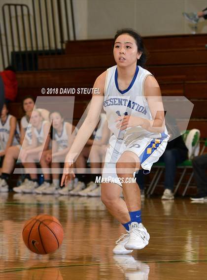 Thumbnail 2 in Davis vs. Presentation (St. Mary's Stockton MLK Showcase) photogallery.
