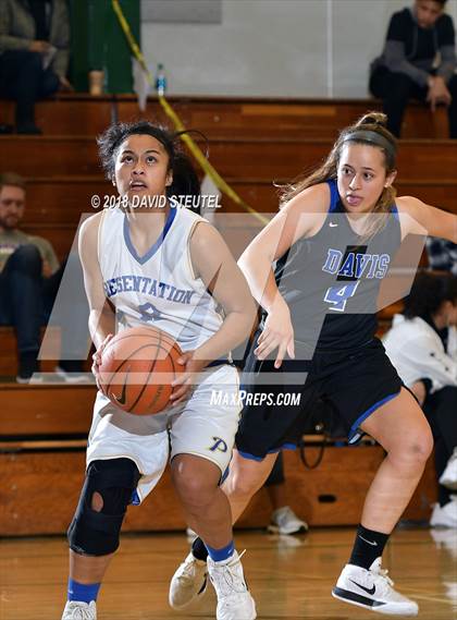 Thumbnail 3 in Davis vs. Presentation (St. Mary's Stockton MLK Showcase) photogallery.