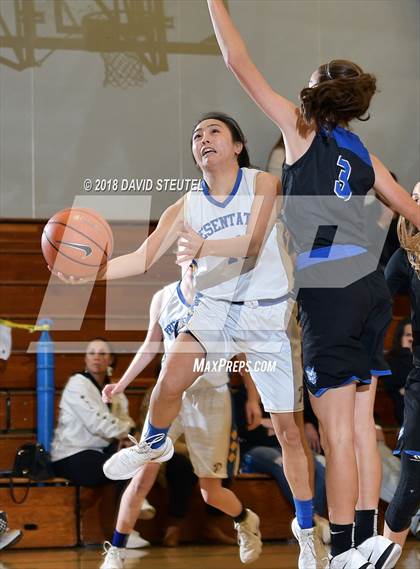 Thumbnail 1 in Davis vs. Presentation (St. Mary's Stockton MLK Showcase) photogallery.