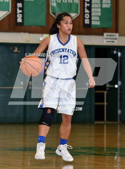 Thumbnail 3 in Davis vs. Presentation (St. Mary's Stockton MLK Showcase) photogallery.