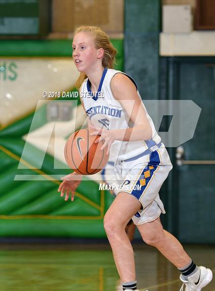Thumbnail 2 in Davis vs. Presentation (St. Mary's Stockton MLK Showcase) photogallery.