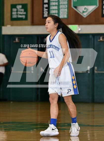 Thumbnail 2 in Davis vs. Presentation (St. Mary's Stockton MLK Showcase) photogallery.