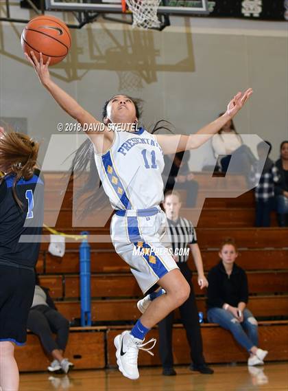 Thumbnail 1 in Davis vs. Presentation (St. Mary's Stockton MLK Showcase) photogallery.