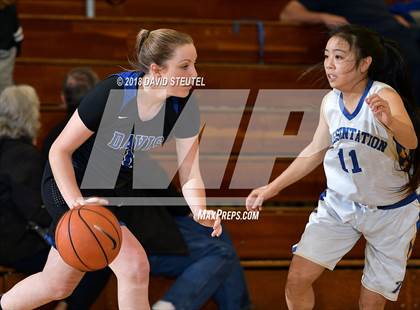 Thumbnail 2 in Davis vs. Presentation (St. Mary's Stockton MLK Showcase) photogallery.