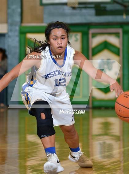 Thumbnail 3 in Davis vs. Presentation (St. Mary's Stockton MLK Showcase) photogallery.