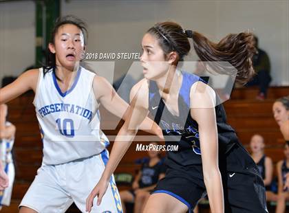 Thumbnail 2 in Davis vs. Presentation (St. Mary's Stockton MLK Showcase) photogallery.