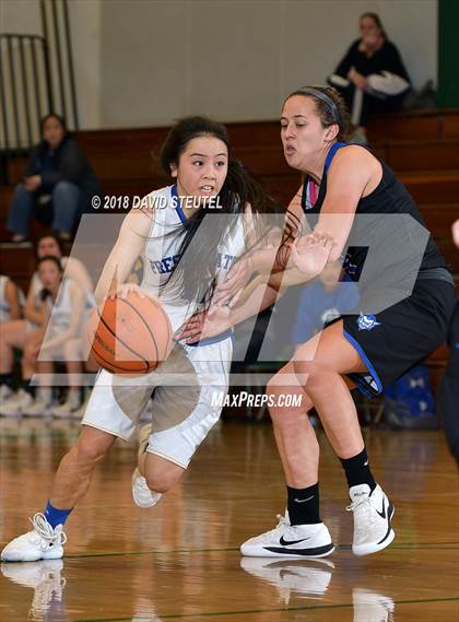 Thumbnail 1 in Davis vs. Presentation (St. Mary's Stockton MLK Showcase) photogallery.