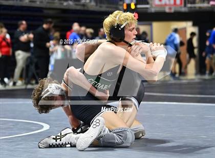 Thumbnail 2 in UIL Wrestling 5A-6A Finals (Round 1) photogallery.