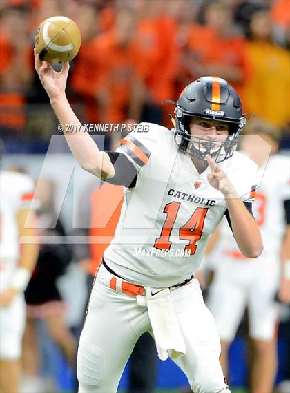 Thumbnail 3 in John Curtis Christian vs. Catholic-B.R. (LHSAA 5A Allstate Sugar Bowl Prep Classic Final) photogallery.