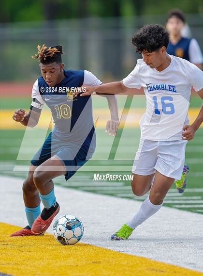 Thumbnail 1 in Chamblee vs. Eagle's Landing (GHSA 5A Round 2) photogallery.