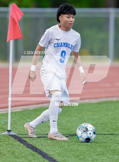 Thumbnail 3 in Chamblee vs. Eagle's Landing (GHSA 5A Round 2) photogallery.