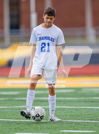 Thumbnail 2 in Chamblee vs. Eagle's Landing (GHSA 5A Round 2) photogallery.