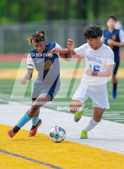 Thumbnail 3 in Chamblee vs. Eagle's Landing (GHSA 5A Round 2) photogallery.